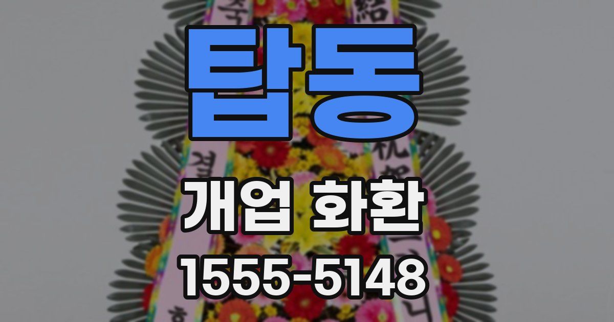탑동 개업 화환