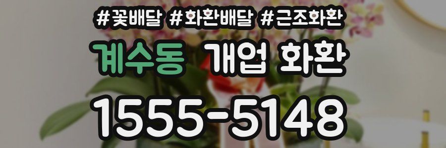 계수동 개업 화환