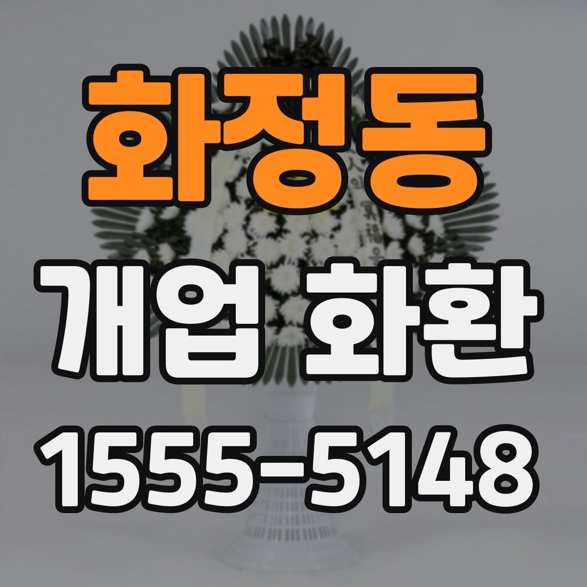 화정동 개업 화환