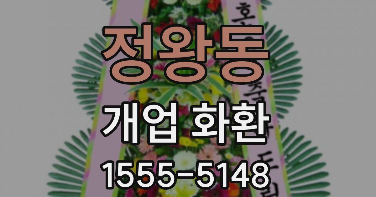 정왕동 개업 화환