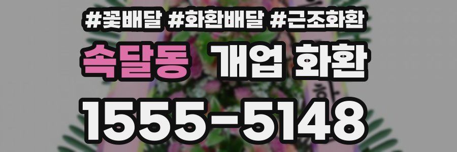 속달동 개업 화환