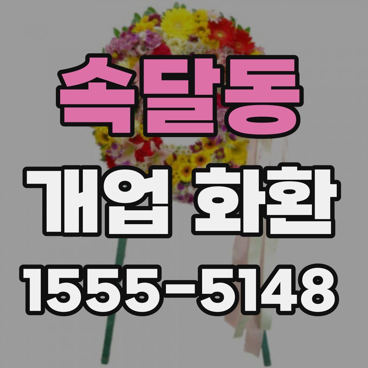 속달동 개업 화환
