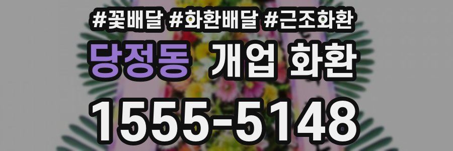 당정동 개업 화환