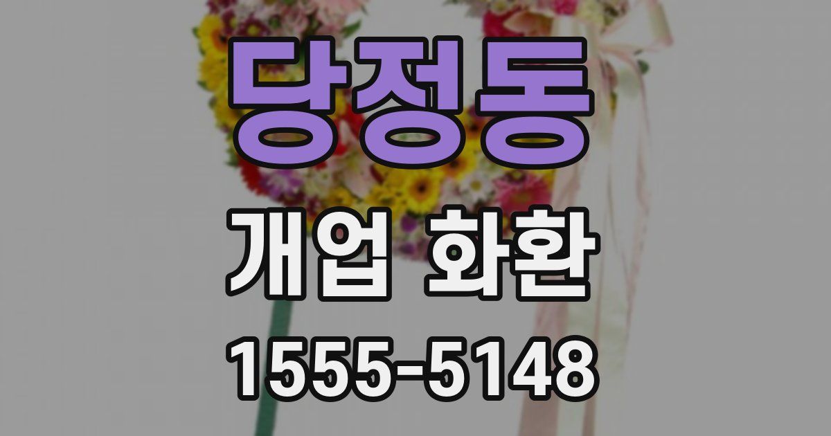 당정동 개업 화환