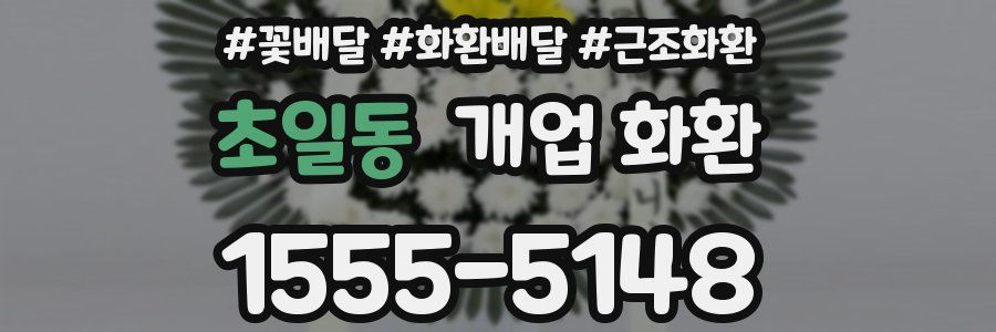 초일동 개업 화환