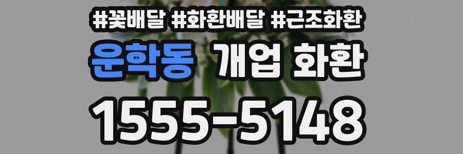 운학동 개업 화환