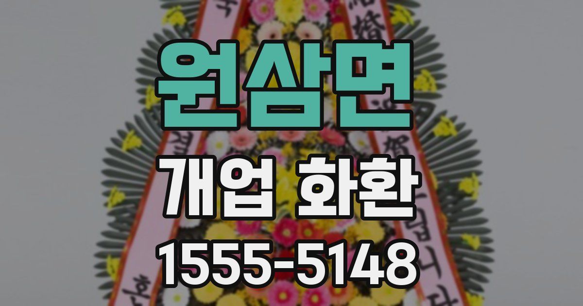 원삼면 개업 화환