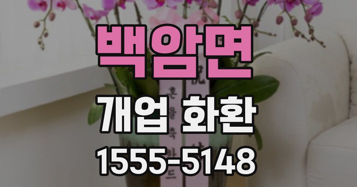 백암면 개업 화환