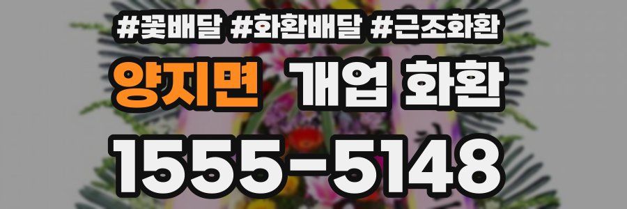 양지면 개업 화환