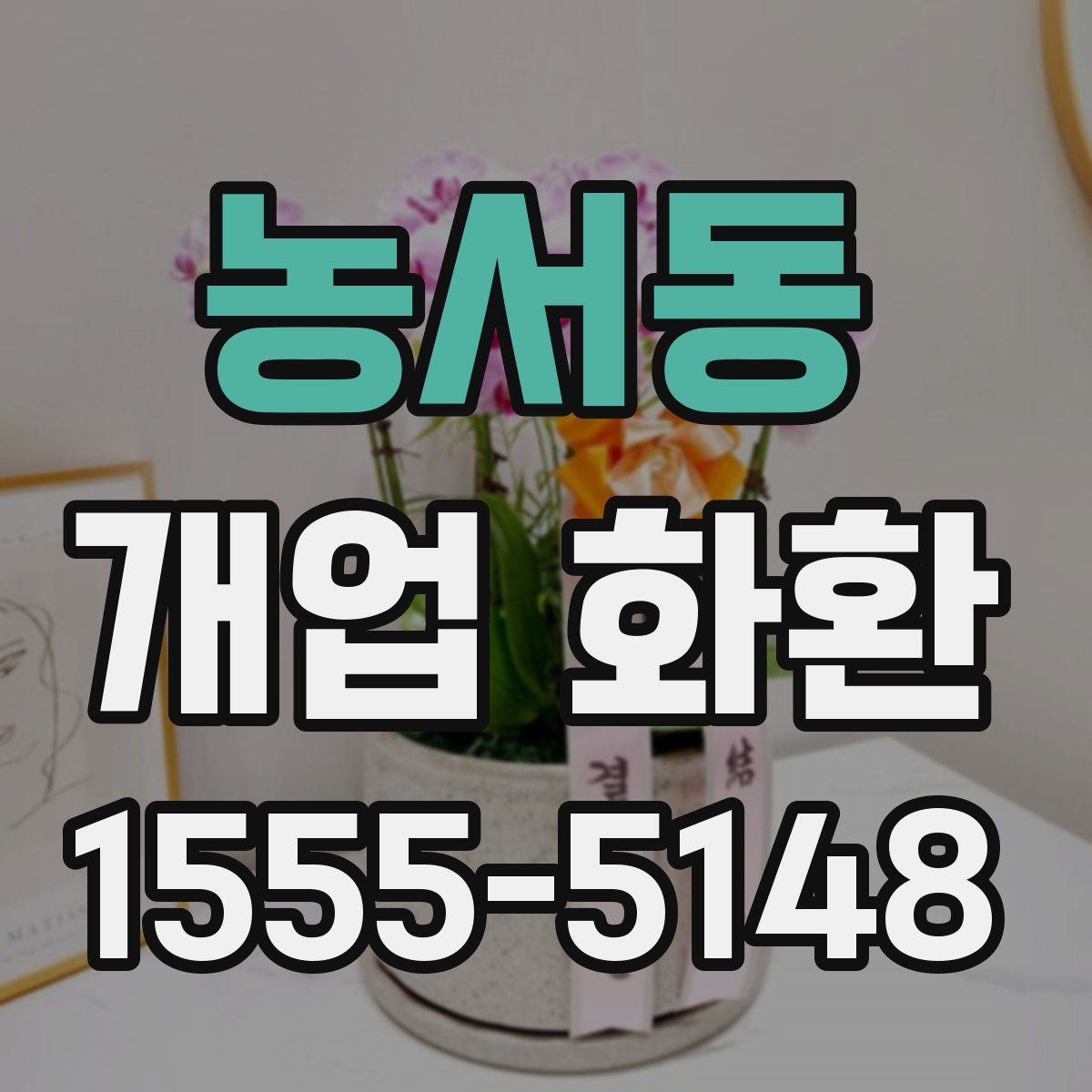 농서동 개업 화환