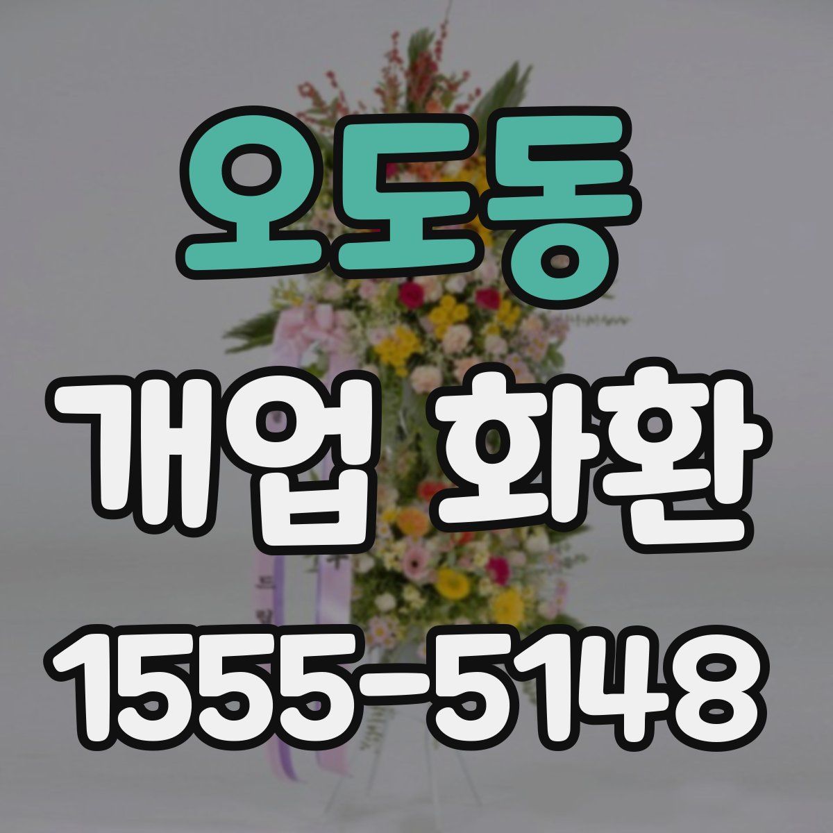오도동 개업 화환