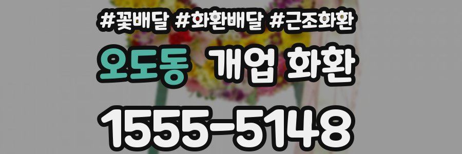 오도동 개업 화환