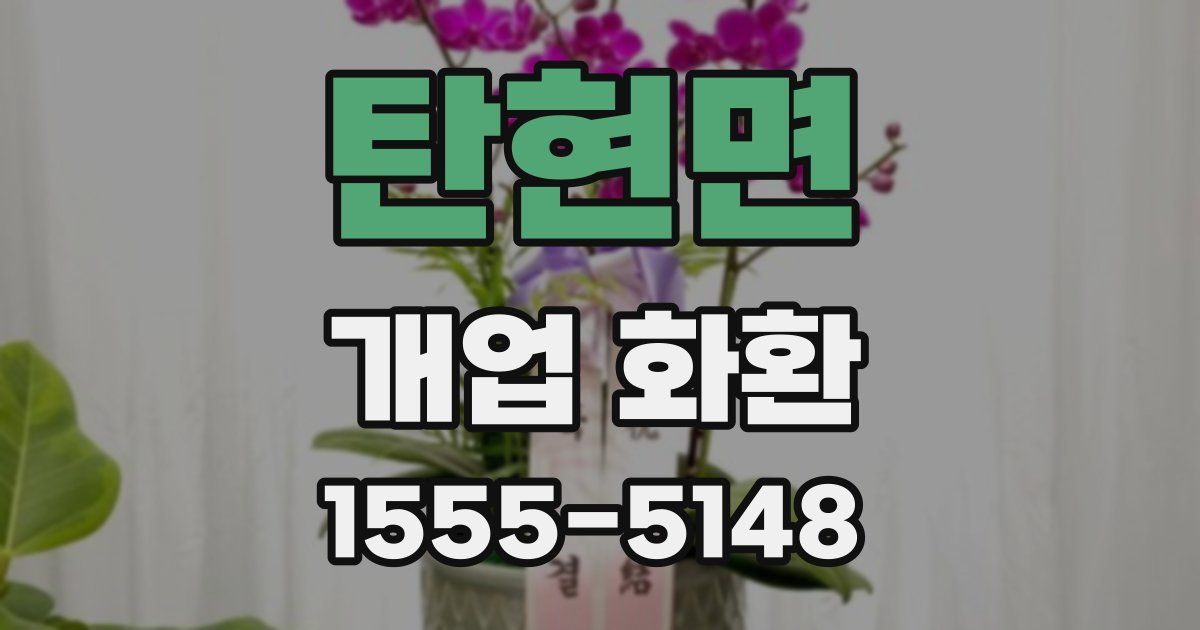 탄현면 개업 화환