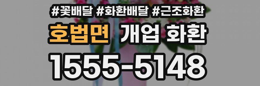 호법면 개업 화환