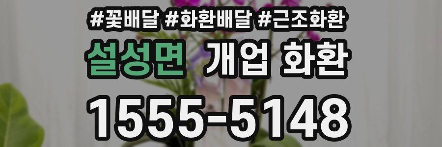 설성면 개업 화환