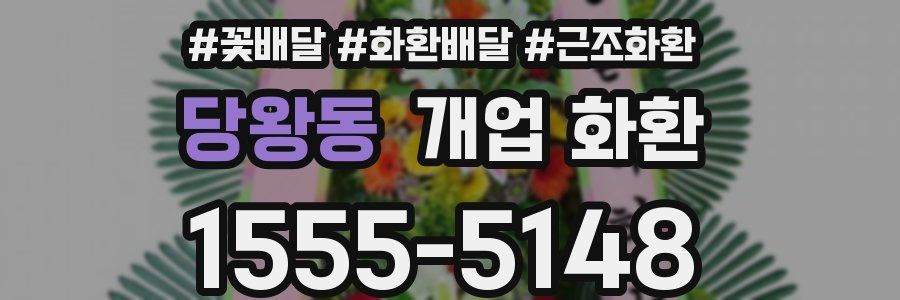 당왕동 개업 화환