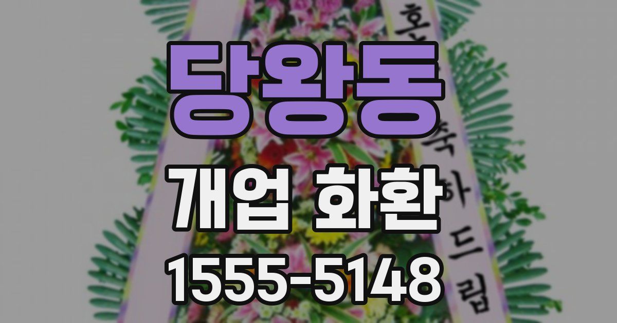 당왕동 개업 화환