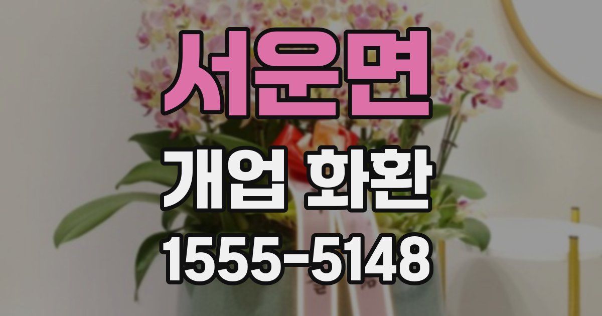 서운면 개업 화환