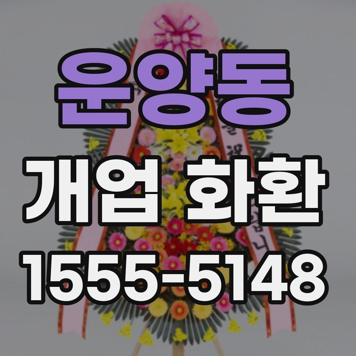 운양동 개업 화환 지역 배송 가능 여부 확인하기