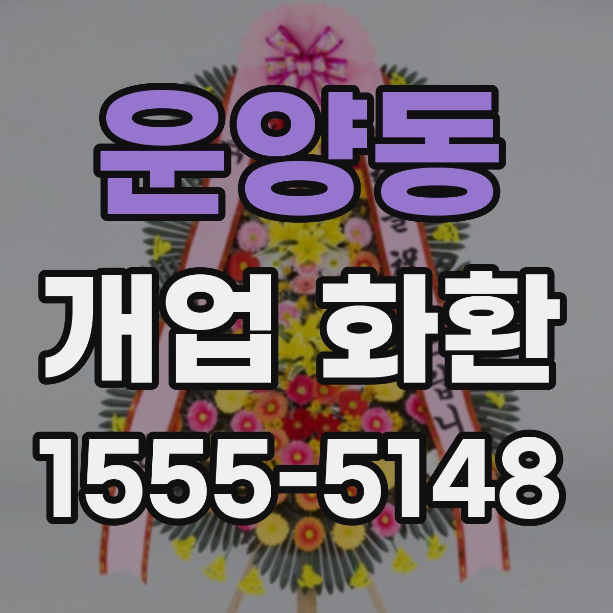 운양동 개업 화환