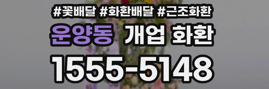 운양동 개업 화환