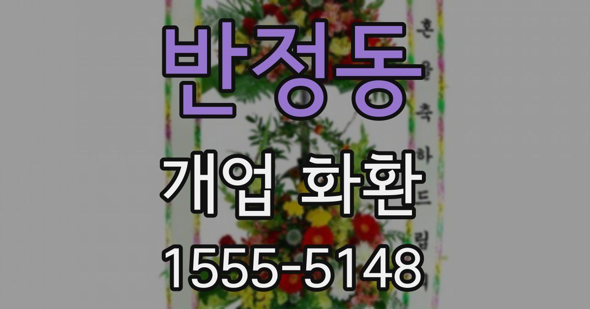 반정동 개업 화환