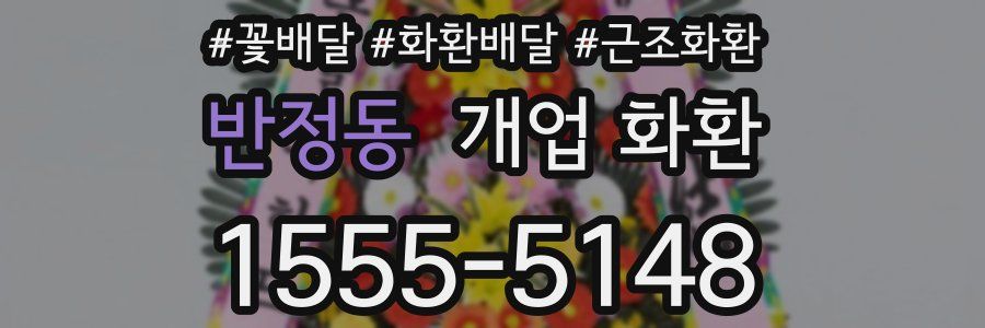 반정동 개업 화환