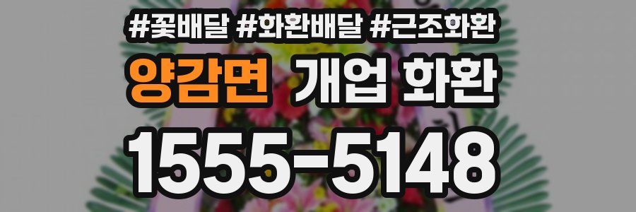 양감면 개업 화환