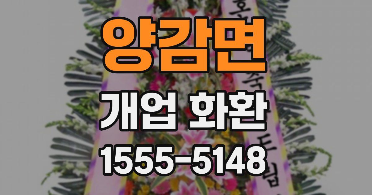 양감면 개업 화환