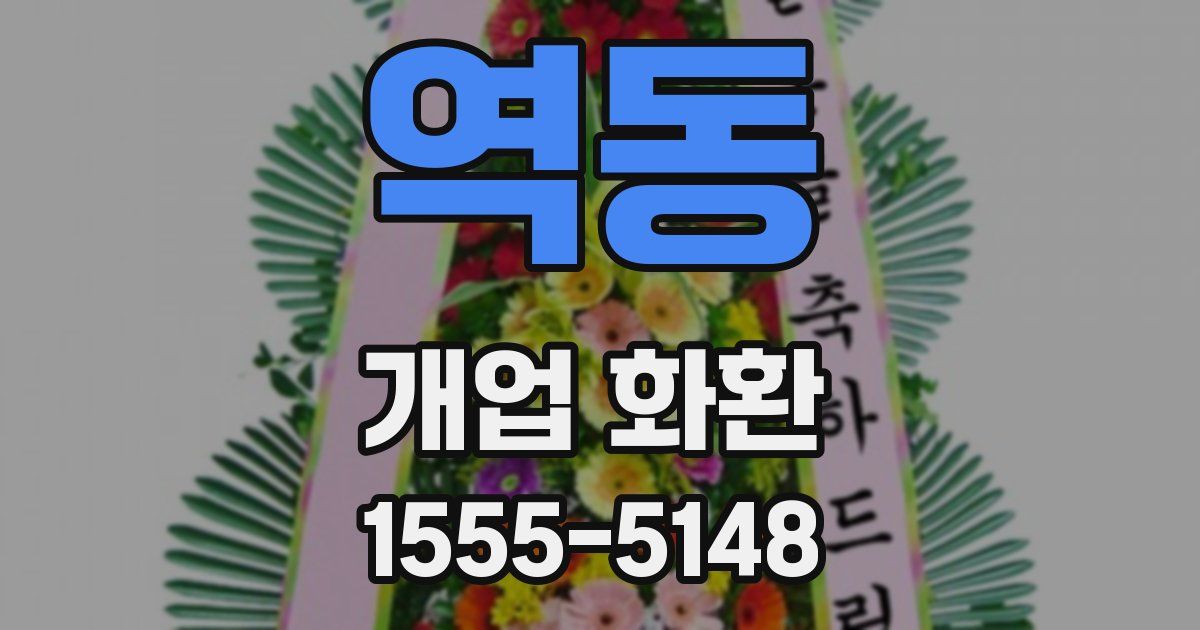 역동 개업 화환