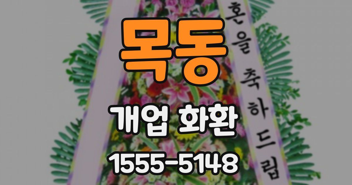 목동 개업 화환