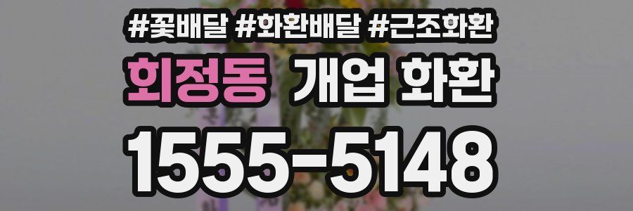 회정동 개업 화환