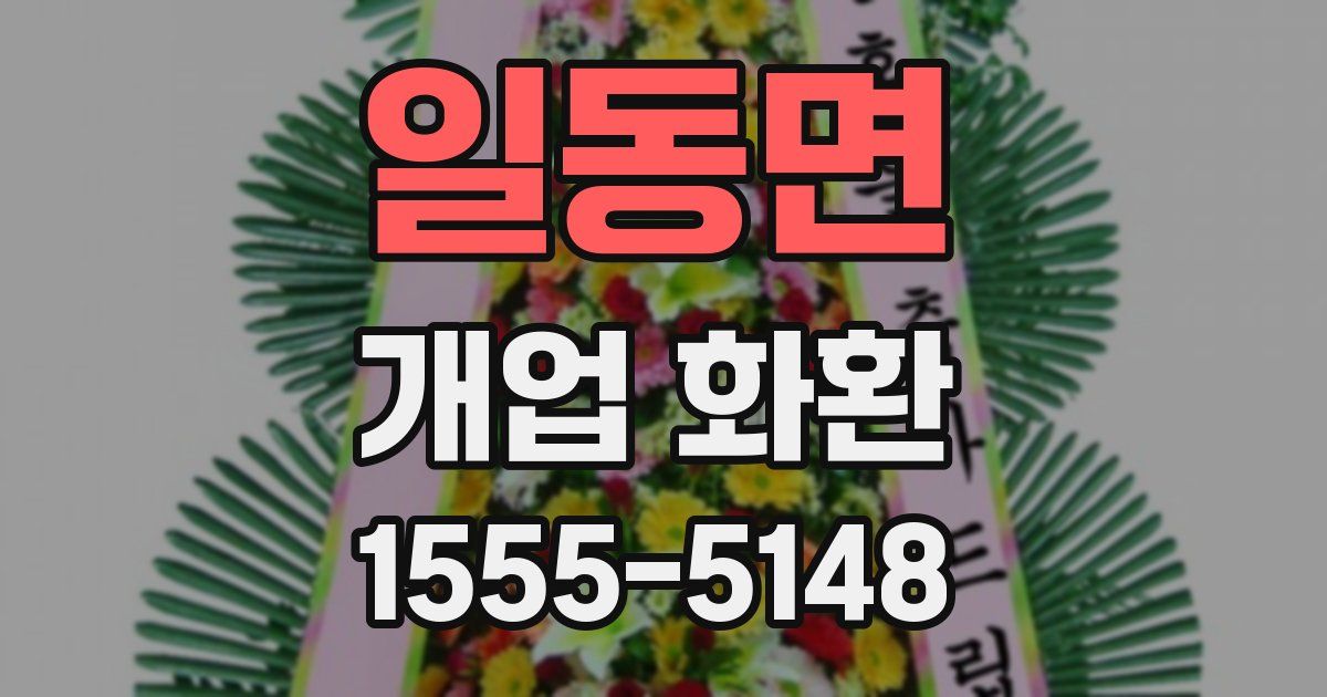 일동면 개업 화환