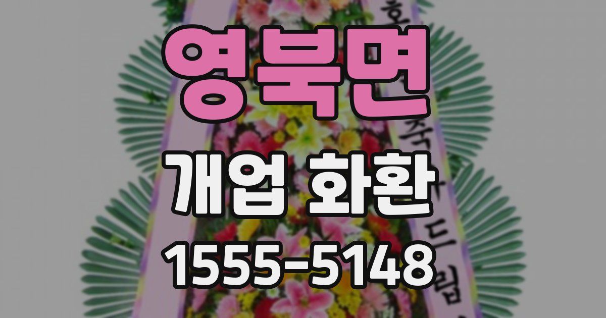 영북면 개업 화환