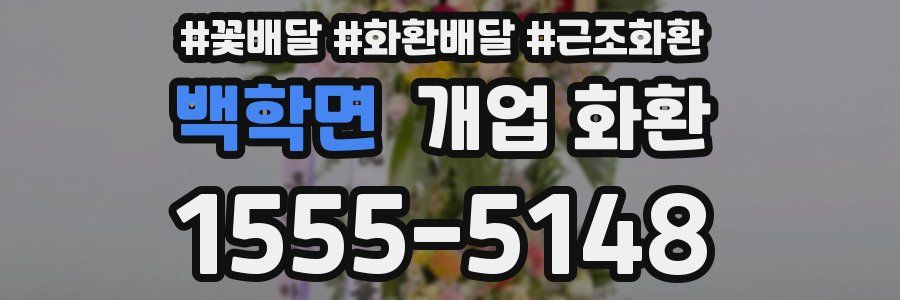 백학면 개업 화환