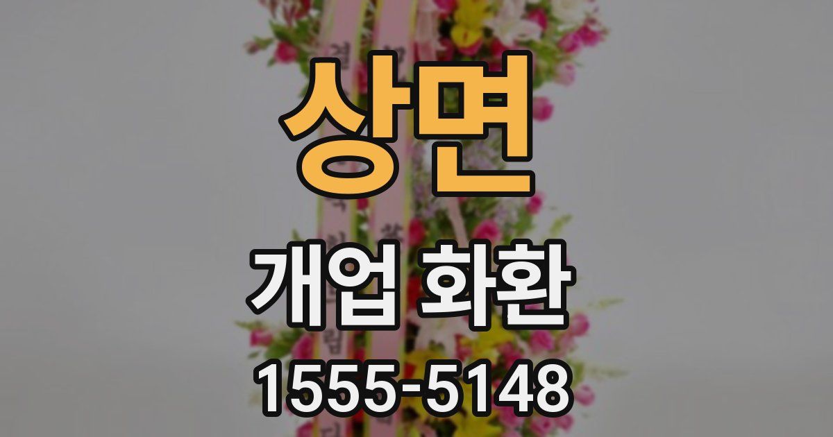 상면 개업 화환