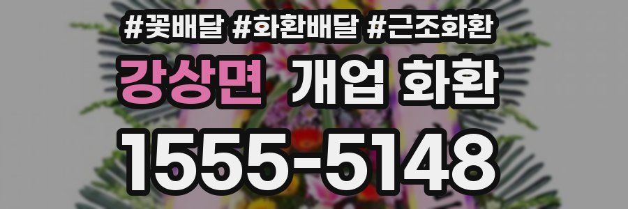 강상면 개업 화환