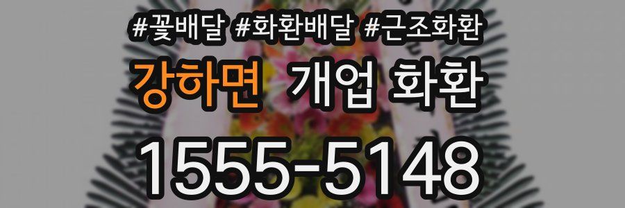 강하면 개업 화환