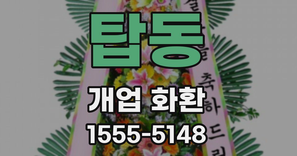 탑동 개업 화환