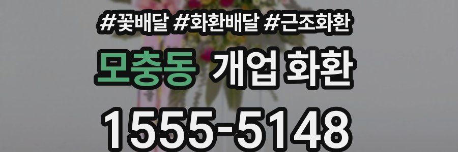 모충동 개업 화환