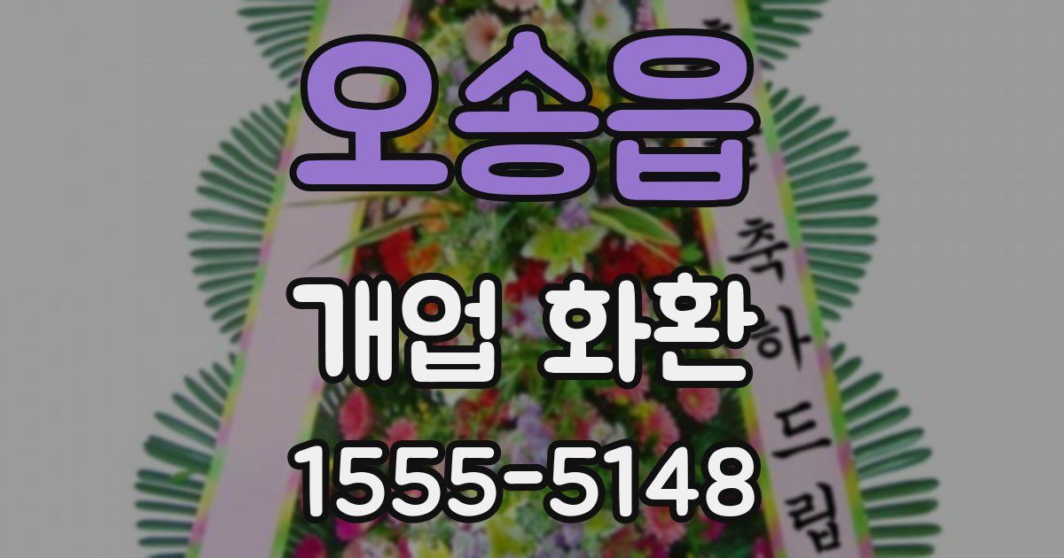 오송읍 개업 화환