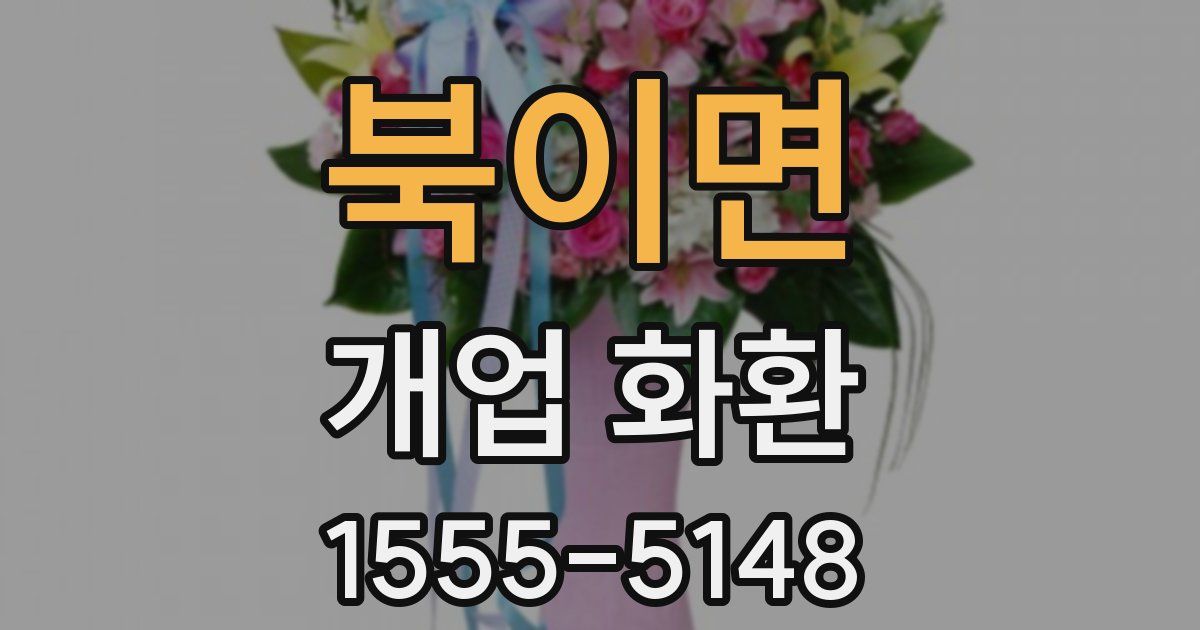 북이면 개업 화환