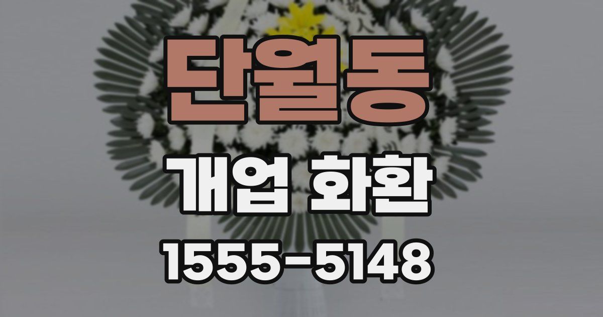 단월동 개업 화환