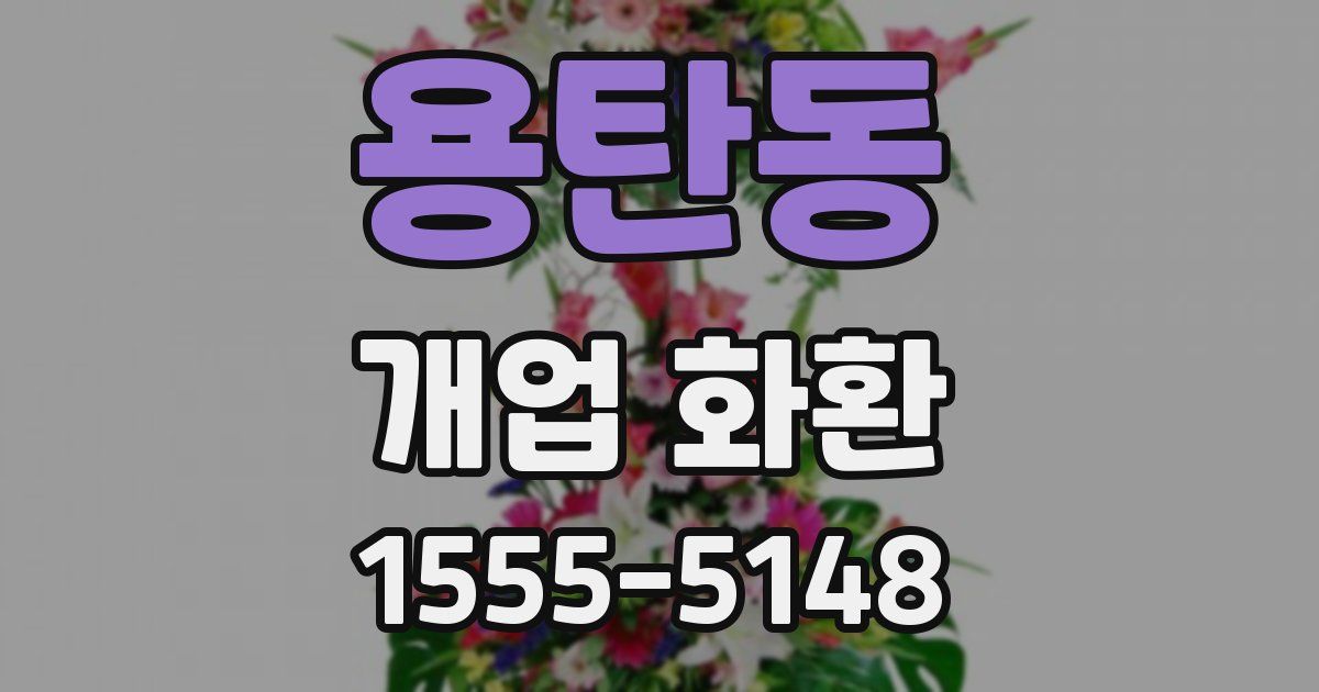 용탄동 개업 화환