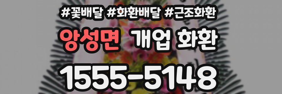 앙성면 개업 화환