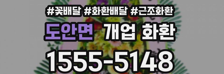 도안면 개업 화환