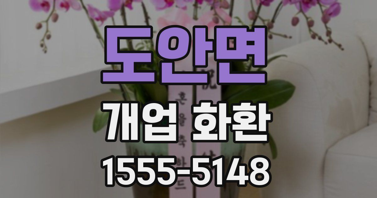도안면 개업 화환