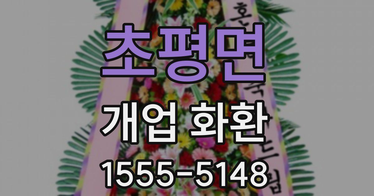 초평면 개업 화환