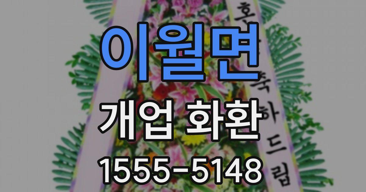 이월면 개업 화환