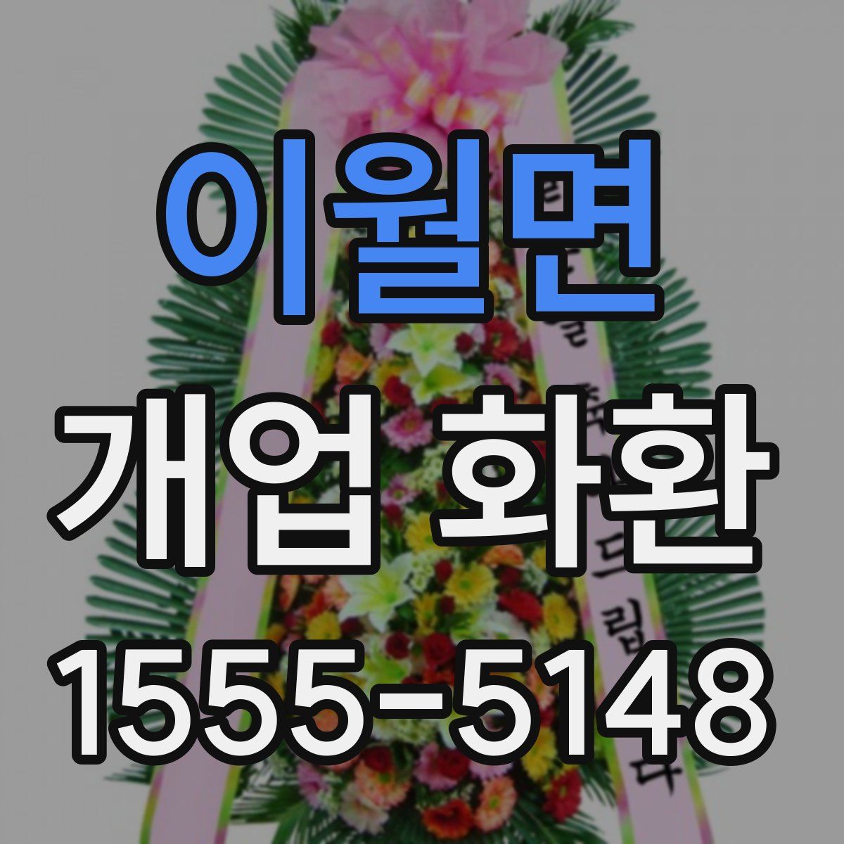 이월면 개업 화환